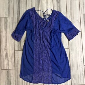 Jaclyn Smith Royal Blue Lace Dress